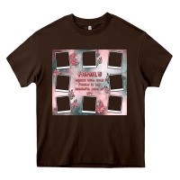Chocolate Brown family photo collage Heavy Core Tee - MaliasSmallBusiness