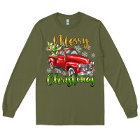 Army Green Merry Christmas truck Long Sleeve Tee - texasbilliewilder