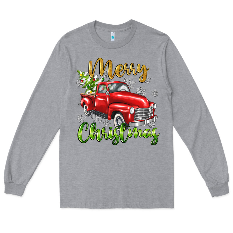 Merry Christmas Truck Long Sleeve Tee by texasbilliewilder | Teevron