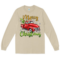 Mushroom Merry Christmas truck Long Sleeve Tee - texasbilliewilder