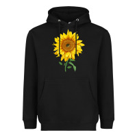 Black Bambino Sunflower Heavyweight Hoodie - LillyAllenDesigns