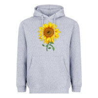 Heather Grey Bambino Sunflower Heavyweight Hoodie - LillyAllenDesigns