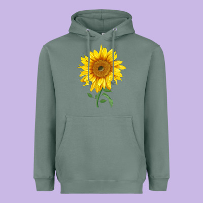 Bambino Sunflower Heavyweight Hoodie Designed By Lillyallendesigns