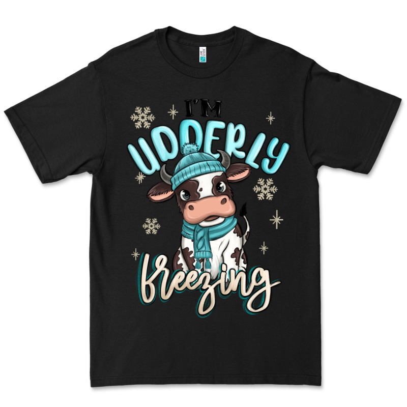 I'm Udderly Freezing Baby Cow Premium Tee by MaliasSmallBusiness | Teevron
