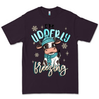 Plum i'm udderly freezing baby cow Premium Tee - MaliasSmallBusiness