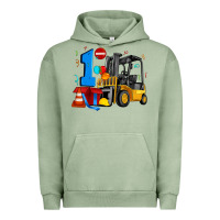 Pigment Oil Green forklift birthday one Urban Hoodie - Artiststas