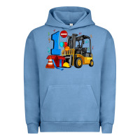 Pigment Pebble Blue forklift birthday one Urban Hoodie - Artiststas