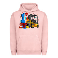 Pigment Salmon forklift birthday one Urban Hoodie - Artiststas