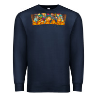 Navy Nach Valentine Premium Sweatshirt - CowhideDigitalArt