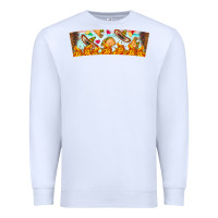 White Nach Valentine Premium Sweatshirt - CowhideDigitalArt