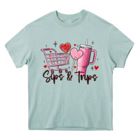 Arona sips & trips target inspired stanley Heavy Core Tee - MaliasSmallBusiness