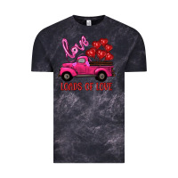 Cloud Black valentine's day loads of love turck with balloons Vintage Tee - RanaPortraitStore