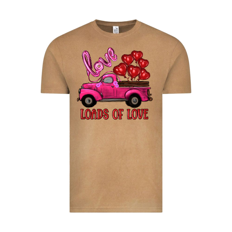 Valentine's Day Loads Of Love Turck With Balloons Vintage Tee by RanaPortraitStore | Teevron