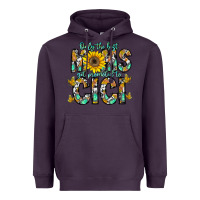 Plum only the best moms get promoted to cici Heavyweight Hoodie - CowhideDigitalArt