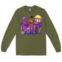 Army Green Halloween party Long Sleeve Tee - NancyCooperArtShop