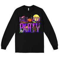 Black Halloween party Long Sleeve Tee - NancyCooperArtShop