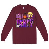 Burgundy Halloween party Long Sleeve Tee - NancyCooperArtShop