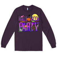 Plum Halloween party Long Sleeve Tee - NancyCooperArtShop