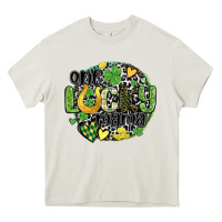 Cream one lucky mama Heavy Core Tee - MaliasSmallBusiness