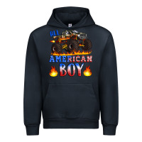 Navy all american boy monster truck Urban Hoodie - Artiststas