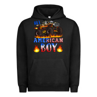 Pigment Black all american boy monster truck Urban Hoodie - Artiststas