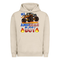 All American Boy Monster Truck Urban Hoodie | Teevron