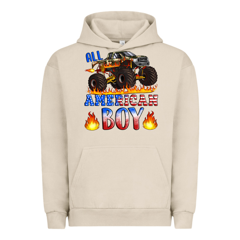 All American Boy Monster Truck Urban Hoodie by Artiststas | Teevron