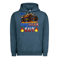 Pigment Midnight Navy all american boy monster truck Urban Hoodie - Artiststas