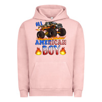 Pigment Salmon all american boy monster truck Urban Hoodie - Artiststas