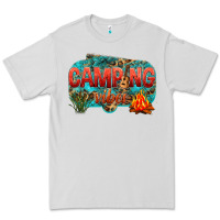 Dove Grey camping vibes Premium Tee - NancyCooperArtShop