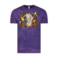 Cloud Purple mardi gras goat fleur de lis Vintage Tee - RanaPortraitStore