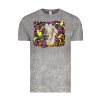 Cloud Rock mardi gras goat fleur de lis Vintage Tee - RanaPortraitStore