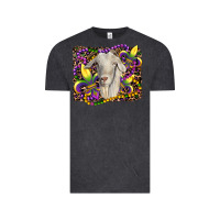 Vintage Black mardi gras goat fleur de lis Vintage Tee - RanaPortraitStore