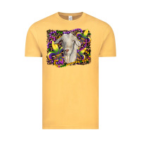 Vintage Mustard mardi gras goat fleur de lis Vintage Tee - RanaPortraitStore