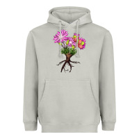 Moon Dust Bitterroot Flower Heavyweight Hoodie - LillyAllenDesigns