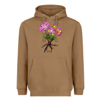 Toasted Coconut Bitterroot Flower Heavyweight Hoodie - LillyAllenDesigns