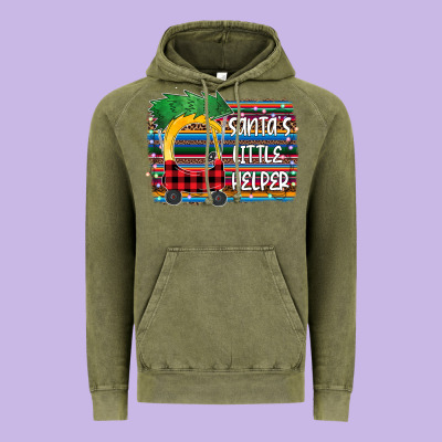 Santa Little Helper Vintage Hoodie Designed By Bettercallsaul