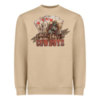 Mushroom Long live cowboys cards Heavyweight Sweatshirt - HowdyJamesFarm