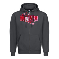 Smoke Mother's Day mama hearts Zipper Hoodie - FaDigitalArtStudio