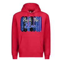 Cardinal Back the blue brushstrokes Premium Hoodie - FaDigitalArtStudio
