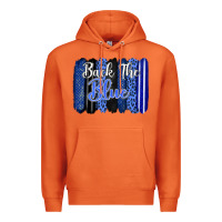 Carrot Back the blue brushstrokes Premium Hoodie - FaDigitalArtStudio