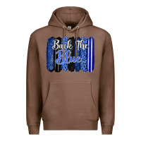 Chestnut Back the blue brushstrokes Premium Hoodie - FaDigitalArtStudio