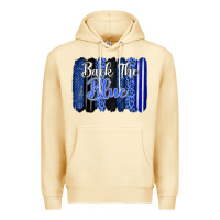 Pina Colada Back the blue brushstrokes Premium Hoodie - FaDigitalArtStudio