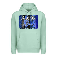 Seafoam Back the blue brushstrokes Premium Hoodie - FaDigitalArtStudio