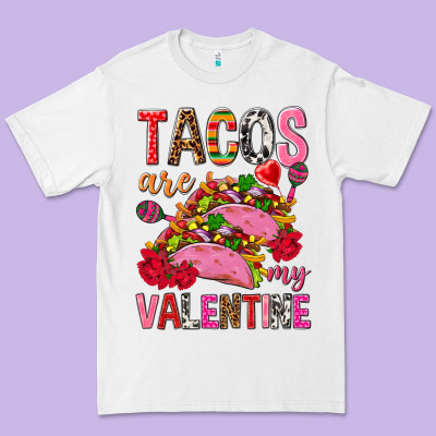 Tacos Are My Valentine Premium Tee Designed By Nancycooperartshop