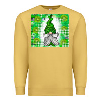 Antique Gold St. Patricks Day Gnome Premium Sweatshirt - CowhideDigitalArt