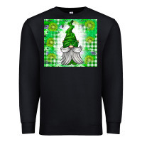 Black St. Patricks Day Gnome Premium Sweatshirt - CowhideDigitalArt