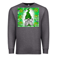 Charcoal Heather St. Patricks Day Gnome Premium Sweatshirt - CowhideDigitalArt