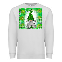 Dove Grey St. Patricks Day Gnome Premium Sweatshirt - CowhideDigitalArt