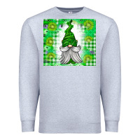 Heather Grey St. Patricks Day Gnome Premium Sweatshirt - CowhideDigitalArt